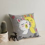 Aberto Design Cojín Multicolor con Relleno de Silicona 43 x 43 cm